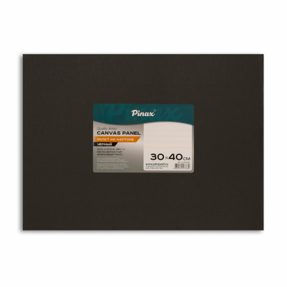 Холст на картоне чёрный 100% хлопок, 280г/м2, 30х40см Холст на картоне чёрный 100% хлопок, 280г/м2, 30х40см